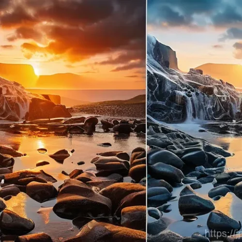 수리남에서 동물 보호 및 환경 보호 운동 - Here are three detailed image prompts in English, designed to meet your specifications: